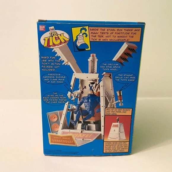 Vintage 1995  The Tick The Steel Box Fox BanDai Open Box - Picture 5 of 16